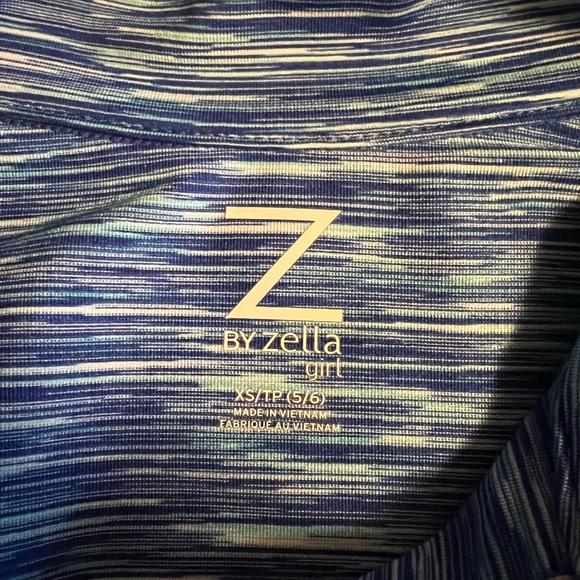 Zella Girls Lightweight Blue and Gray Jacket - Picture 3 of 4